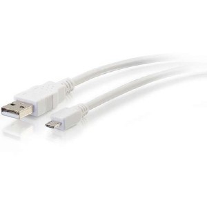 Picture of C2G 27443 6 ft. 2.0 A to Micro-USB Cable, White
