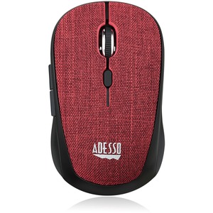 Picture of Adesso IMOUSE S80R 2.4GHZ Wireless Fabric Optical Mini Mouse&#44; Red