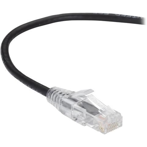 Black Box C6PC28-BK-04 4 ft.Slim-Net Cat6 Patch Cable, Black