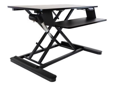 Picture of Ergotech FDM-EDESK Rectangular Freedom Desk - Standing Desk Converter, Black
