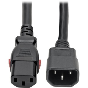 6 ft. C13 Male to Female 15A Power Extension Cord for Heavy Duty C14 to Locking