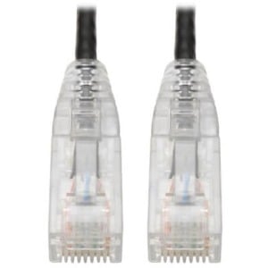 CAT6 UTP RJ45 Molded Slim Gigabit Patch Cable, Black