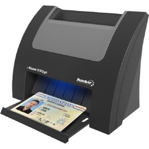 Picture of Ambir DS690GT-A3P 690GT Duplex ID Card Scanner with Scan for Athenahealth - Duplex Scanning