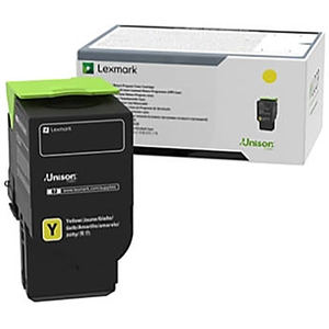 Picture of Lexmark 78C0X40 5000 Page Extra High Yield Unison Original Yellow Toner Cartridge