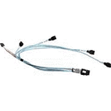 CBL-SAST-0817 36 cm Slimline Data Transfer Cable SAS X8 La to 2X Cabloculink X4 Int 34Awg Rohs