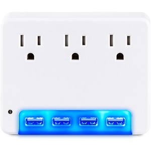 P3WU 4.2A USB Ports 4 Lighted Surge Protectors