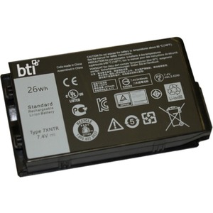 7XNTR-BTI BTI Battery - For Notebook - Battery Rechargeable - 7.4 VDC - 3420 mAh - Lithium Ion