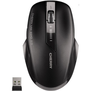 Picture of Cherry JW-T0320 2.0 Wireless Optical Mouse - Radio Frequency - 2.40 GHz - Black