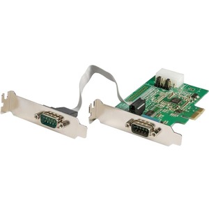 2 Port RS232 Serial Adapter Card with 16950 UART - PCIe to Serial Adapter