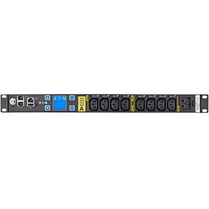 EMAT10-10 Managed 8-Outlet PDU - Managed - IEC 60320 C20 - 8 x IEC 60320 C13 - 1U Rack Mount -  Eaton
