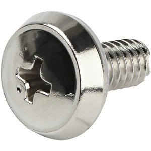 12-24 Server Rack Screws - Nickel-Platedx