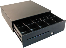 Picture of APG T320-BL1616-K2 Cash Drawer 1000 Cash Drawer - Black - Steel - 16 x 16 in.
