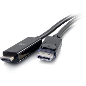 Picture of C2G 50195 10 ft. DisplayPort to HDMI Adapter Cable - 4K Cable Black