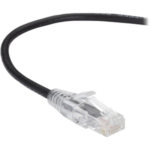 Black Box C6APC28-BK-12 11.81 ft. CAT6A UTP Slim-Net Patch Cable 28 AWG 500-MHz - PVC