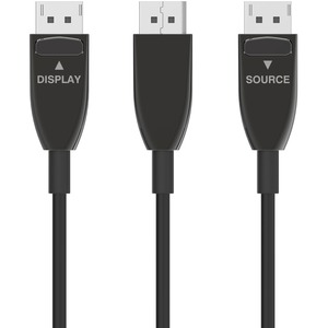 Picture of 4XEM 4XFIBERDPAOC25M 25 m 82 ft. Active Optical Fiber 1.4 DisplayPort Cable - Black