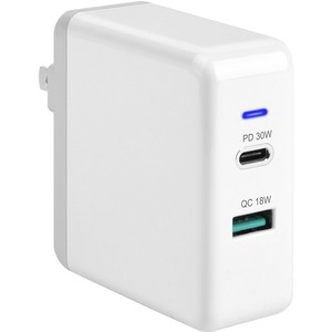 Picture of 4Xem 4XUSBCAPWR48W USB-C USB-A 48W Dual Wall Charger - 120V, 230V Input