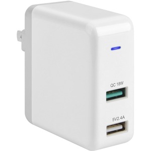 Picture of 4Xem 4XUSBAAPWR30W 30W Dual USB A Wall Charger Fast Charging - 120V&#44; 230V Input