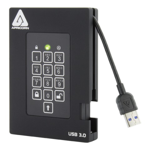 Picture of Apricorn A25-3PL256-1000F 1000 GB fortress Fips Portable USB Hardware Encrypted HDD