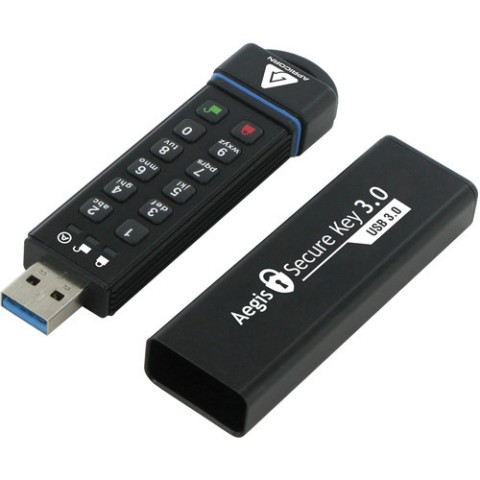 Picture of Apricorn ASK3-240GB 240 GB 256- Bit AESX TS Hardware Encrypted Secure USB 3.0 Memory Key