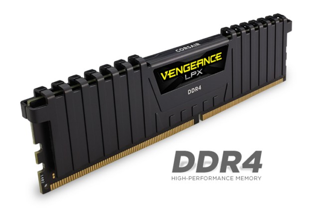 Picture of Corsair Value Select CMK32GX4M2A2400C14 32GB Vengance DDR4 DRAM 2400MHz C16 Memory Kit, Black