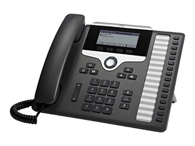 Picture of Cisco-HW Unified Communication CP-7861-K9 K9 IP Phone 7861 Charcoal Standard Handset 16- Line 3.5 in. Display Poe