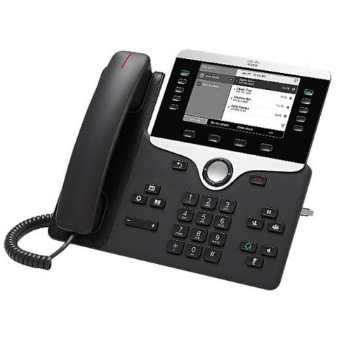 Picture of Cisco-HW Unified Communication CP-8811-K9 K9 IP Phone 8811 Series Wideband Audio&#44; Charcoal