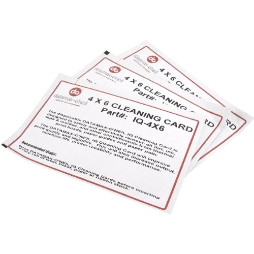 Picture of Datamax Media IQ-4X6 4 x 6 in. Printhead Cleaning Card&#44; Pack of 25