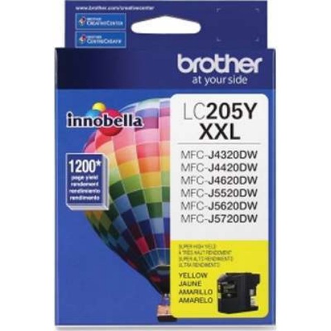 Picture of Brother Compatible LC205Y Ink Cartridge Super High Yield  Yellow
