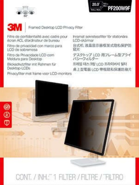 Picture of 3M Optical Systems Division PF200W9F Privacy Filter for 20 in. Framed LCD & Laptop