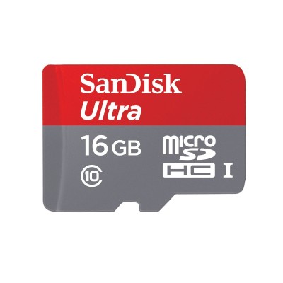 Picture of WDT-Retail Mobile SDSQUNC-016G-AN6MA 16 GB SanDisk Ultra USD 80 Mbps C10