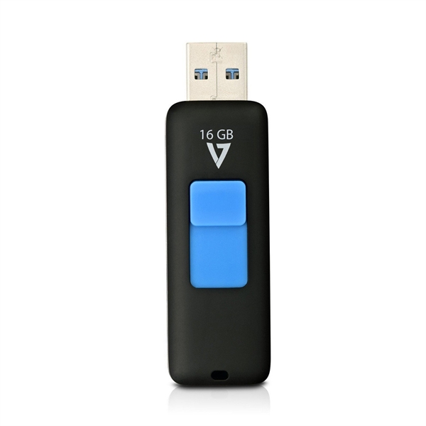 Picture of V7 Memory VF316GAR-BLK-3N 16GB Retractable USB 3.0 Flash Drive, Black