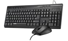 Picture of Lenovo 4X30L79883 Wired Keyboard Mice Essential Combo - Black