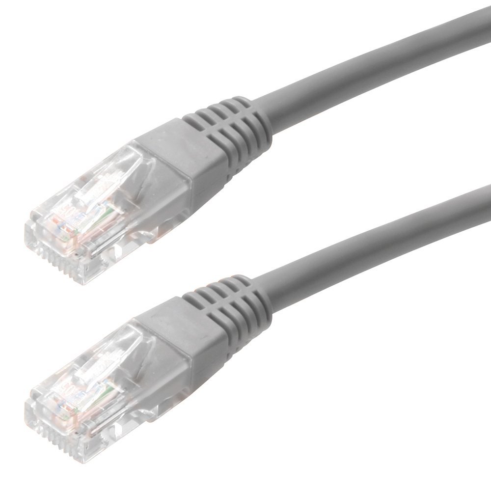 Picture of 4XEM 4XC5EPATCH15GR 15 ft CAT5E Grey Molded Patch Cable