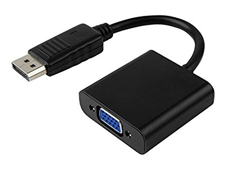 Picture of 4XEM 4XDPVGA 8 in.Displayport to VGA Adapter DP Male to VGA Female - Black