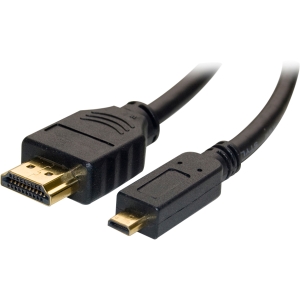 Picture of 4XEM 4XHDMIMICRO15FT 15 ft. 5 m Micro Male to Male Passive Adapter Cable - Black