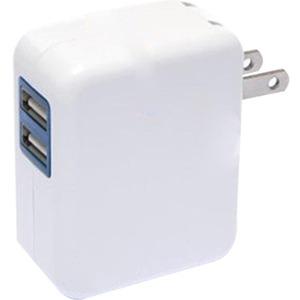 Picture of 4XEM 4XUSBCHARGER2 2 port 2.1A Wall Charger for Apple Iphone Ipad Ipod Samsung - White