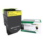 Picture of Lexmark 71B10Y0 Return Program Toner Cartridge for CS X317, 417 & 517 - Yellow
