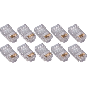 Picture of 4Xem 4X50PKC6 CAT6 RJ45 Modular Plug for Stranded & Solid CAT5E Cable&#44; Pack of 50 - Gold