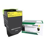 Picture of Lexmark 71B1HY0 High Yield Return Program Toner Cartridge for CS X417, 517 - Yellow