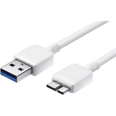 Picture of 4Xem 4XSAMS5CBL 3 ft. 1M Sumsung S5 Cable USB 3.0 to Micro B Charge & Sync - White