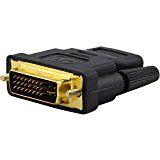 Picture of 4Xem 4XHDMIDVIIFMA HDMI to DVI-I Dual Link Video Cable Adapter - Female to Male Convertor - Black