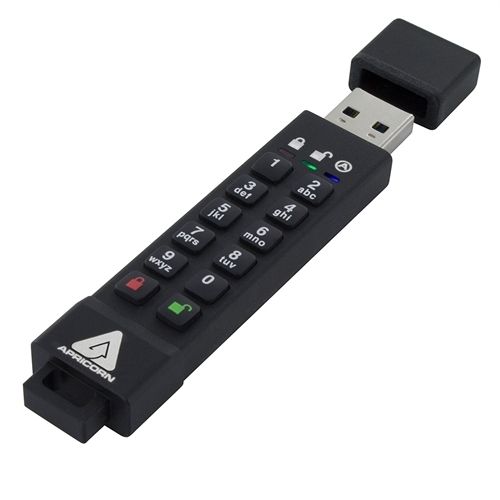 Picture of Apricorn ASK3Z-32GB 32 GB 256-bit AES XTS Hardware Encrypted Secure USB 3.0 Flash Drive