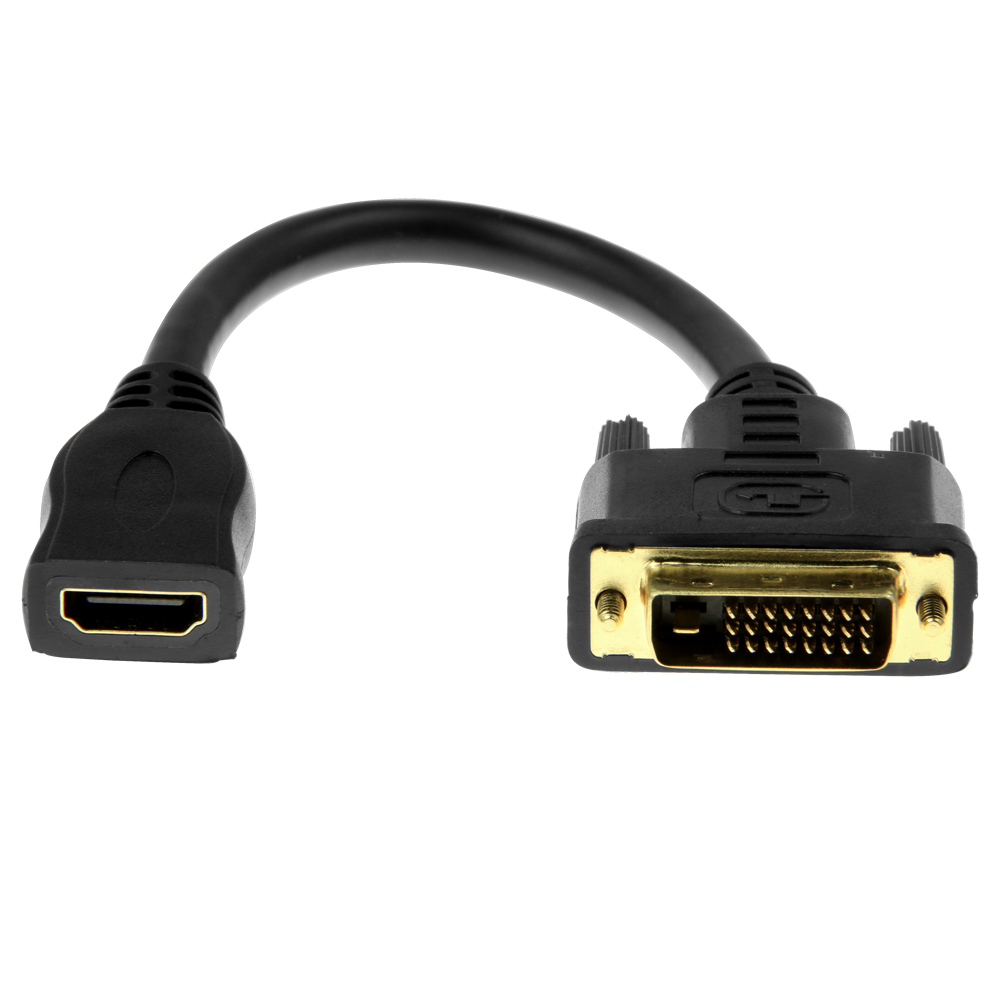 Y10C123-B1 6 ft. HDMI to DVI D Video Cable Adapter - Black