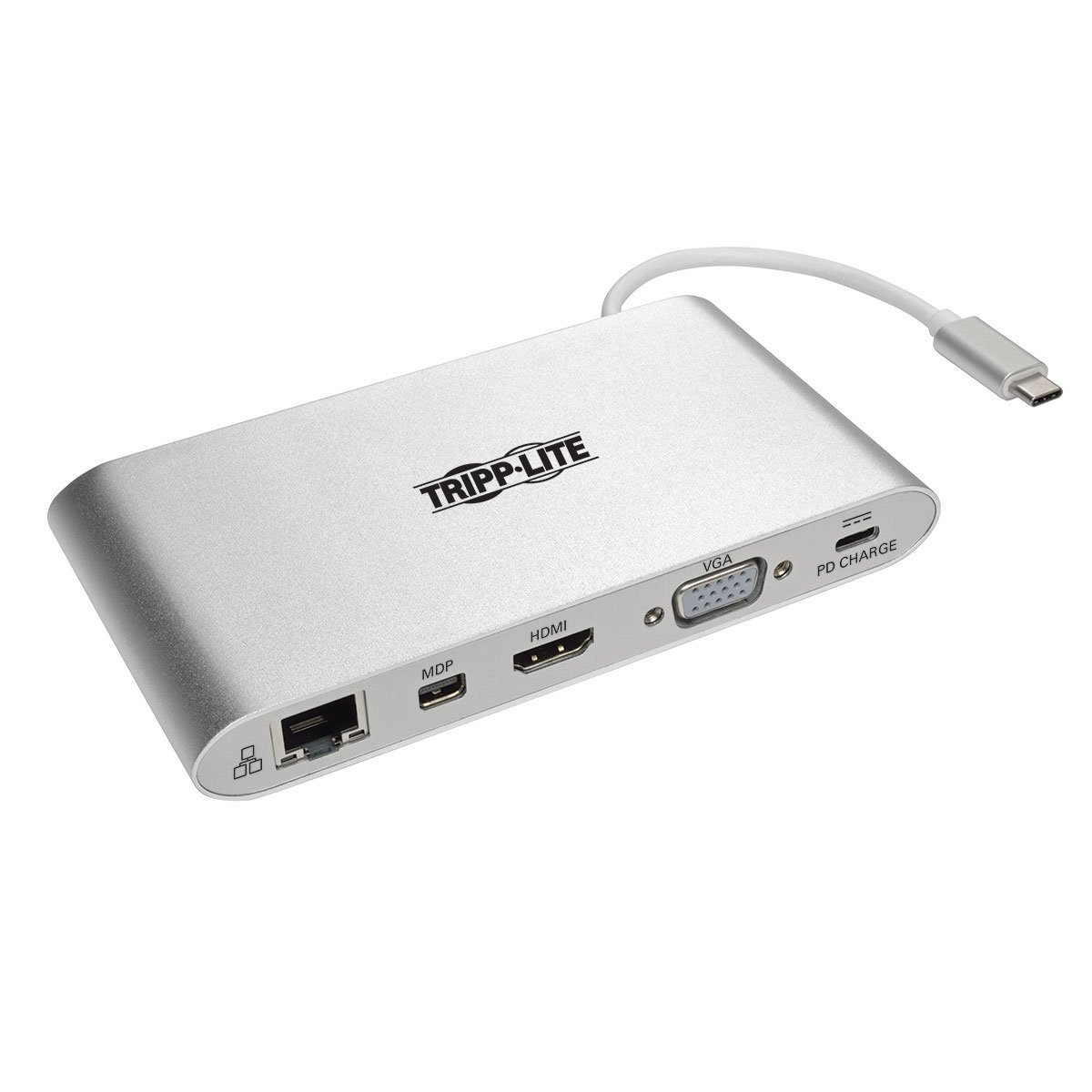 USB-C Docking Station USB-A DVI HDMI Vga Dp Mdp Gbe with USB Charging