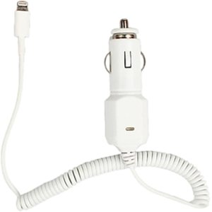 Picture of 4Xem 4X8PINCARCHRG 2.10 A 8 Pin Car Charger for Apple Iphone 5 6 7 Ipad&#44; White