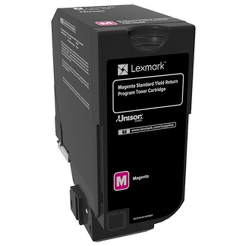 Picture of Lexmark - Bpd Supplies 74C0SMG Toner Cartridge Return Program Standard Yield, Magenta