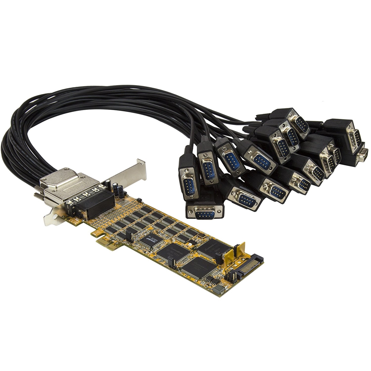 16 Port Low-Profile Serial Card - High - Speed PCIe Serial Adapter
