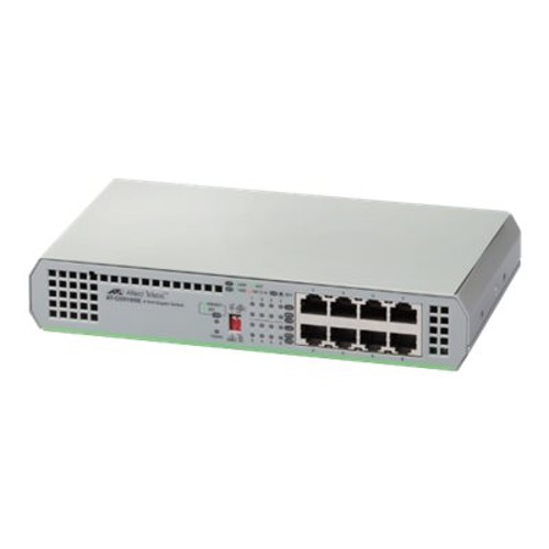 Picture of Allied Telesis AT-GS910-8-10 8Port 10&#44; 100 & 1000T Unmanaged Switch with Internal Power Supply