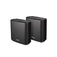 Picture of Asus ZENWIFIAX2PKCHARCOAL 6.6GBPS ZenWiFi AX6600 Whole-Home Tri-band Mesh WiFi 6 System - Black