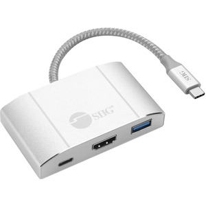 Picture of Siig JU-H30612-S2 USB 3.1 Type-C Hub with HDMI & PD 4K Ready Charging Adapter